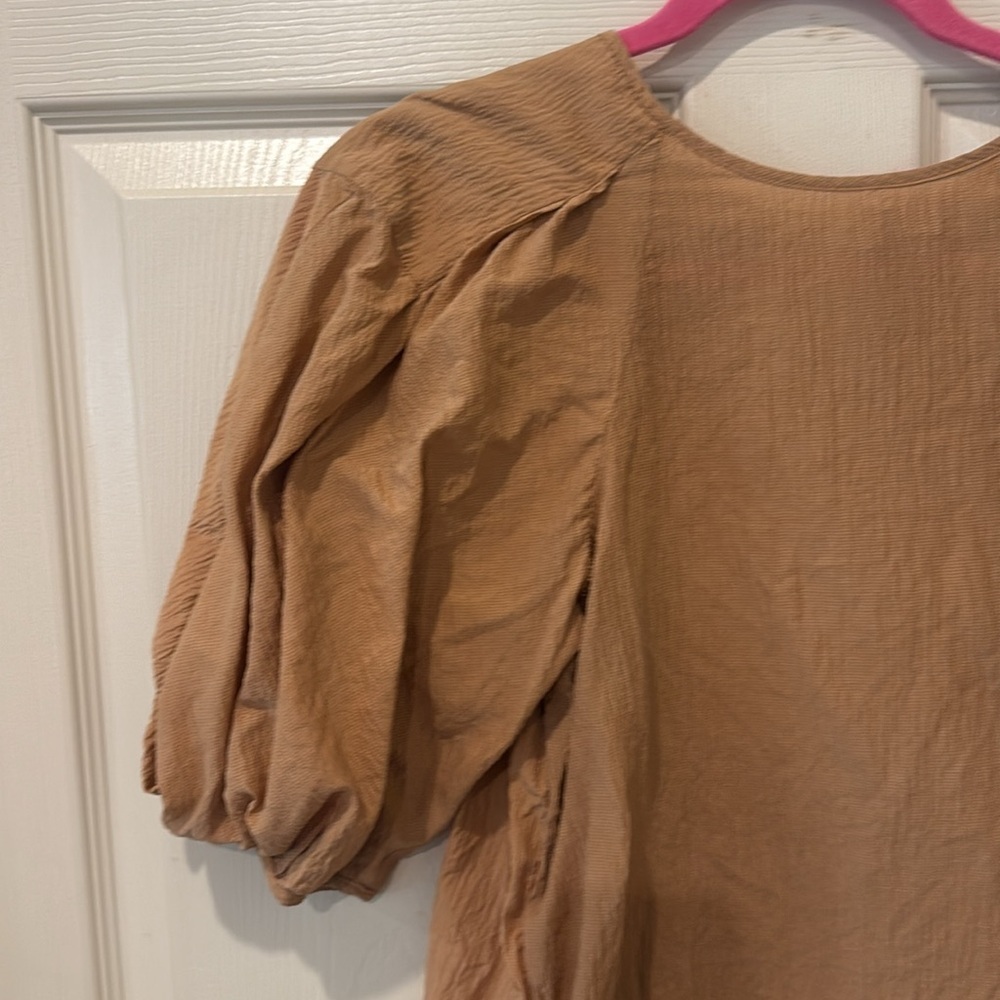 Calypso St. Barth silk puff sleeve top, XS - Picture 3 of 7